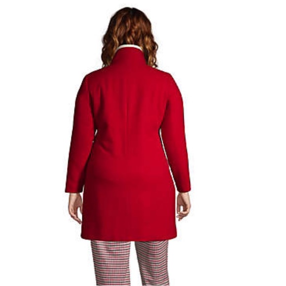 Lands End Plus Size Insulated Wool Coat - Picture 10 of 11